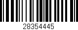 Código de barras (EAN, GTIN, SKU, ISBN): '28354445'