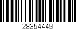 Código de barras (EAN, GTIN, SKU, ISBN): '28354449'