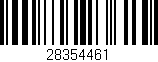 Código de barras (EAN, GTIN, SKU, ISBN): '28354461'