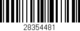 Código de barras (EAN, GTIN, SKU, ISBN): '28354481'