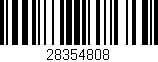 Código de barras (EAN, GTIN, SKU, ISBN): '28354808'