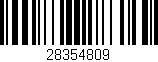 Código de barras (EAN, GTIN, SKU, ISBN): '28354809'