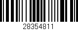 Código de barras (EAN, GTIN, SKU, ISBN): '28354811'