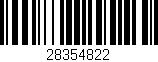 Código de barras (EAN, GTIN, SKU, ISBN): '28354822'