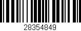 Código de barras (EAN, GTIN, SKU, ISBN): '28354849'