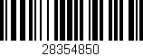 Código de barras (EAN, GTIN, SKU, ISBN): '28354850'