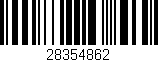 Código de barras (EAN, GTIN, SKU, ISBN): '28354862'