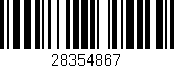 Código de barras (EAN, GTIN, SKU, ISBN): '28354867'