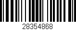 Código de barras (EAN, GTIN, SKU, ISBN): '28354868'