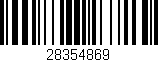 Código de barras (EAN, GTIN, SKU, ISBN): '28354869'