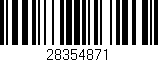 Código de barras (EAN, GTIN, SKU, ISBN): '28354871'