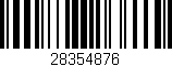Código de barras (EAN, GTIN, SKU, ISBN): '28354876'