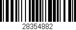 Código de barras (EAN, GTIN, SKU, ISBN): '28354882'