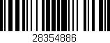 Código de barras (EAN, GTIN, SKU, ISBN): '28354886'