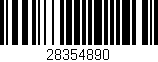 Código de barras (EAN, GTIN, SKU, ISBN): '28354890'