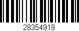 Código de barras (EAN, GTIN, SKU, ISBN): '28354919'