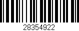 Código de barras (EAN, GTIN, SKU, ISBN): '28354922'