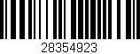 Código de barras (EAN, GTIN, SKU, ISBN): '28354923'