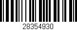 Código de barras (EAN, GTIN, SKU, ISBN): '28354930'