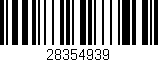 Código de barras (EAN, GTIN, SKU, ISBN): '28354939'