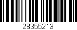 Código de barras (EAN, GTIN, SKU, ISBN): '28355213'