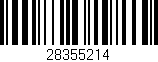 Código de barras (EAN, GTIN, SKU, ISBN): '28355214'