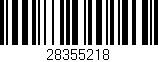 Código de barras (EAN, GTIN, SKU, ISBN): '28355218'