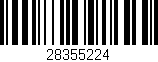 Código de barras (EAN, GTIN, SKU, ISBN): '28355224'