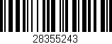 Código de barras (EAN, GTIN, SKU, ISBN): '28355243'