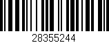 Código de barras (EAN, GTIN, SKU, ISBN): '28355244'