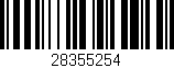 Código de barras (EAN, GTIN, SKU, ISBN): '28355254'