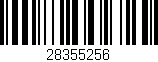 Código de barras (EAN, GTIN, SKU, ISBN): '28355256'