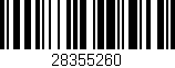 Código de barras (EAN, GTIN, SKU, ISBN): '28355260'