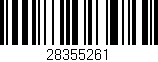 Código de barras (EAN, GTIN, SKU, ISBN): '28355261'