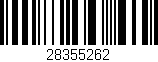 Código de barras (EAN, GTIN, SKU, ISBN): '28355262'