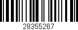 Código de barras (EAN, GTIN, SKU, ISBN): '28355267'