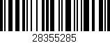 Código de barras (EAN, GTIN, SKU, ISBN): '28355285'