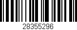 Código de barras (EAN, GTIN, SKU, ISBN): '28355296'