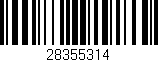 Código de barras (EAN, GTIN, SKU, ISBN): '28355314'