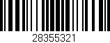 Código de barras (EAN, GTIN, SKU, ISBN): '28355321'
