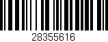 Código de barras (EAN, GTIN, SKU, ISBN): '28355616'