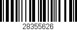 Código de barras (EAN, GTIN, SKU, ISBN): '28355626'