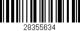 Código de barras (EAN, GTIN, SKU, ISBN): '28355634'