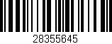 Código de barras (EAN, GTIN, SKU, ISBN): '28355645'