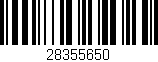 Código de barras (EAN, GTIN, SKU, ISBN): '28355650'
