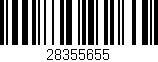 Código de barras (EAN, GTIN, SKU, ISBN): '28355655'