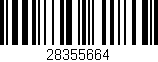 Código de barras (EAN, GTIN, SKU, ISBN): '28355664'