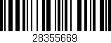 Código de barras (EAN, GTIN, SKU, ISBN): '28355669'