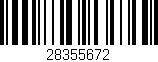 Código de barras (EAN, GTIN, SKU, ISBN): '28355672'