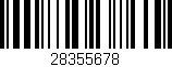 Código de barras (EAN, GTIN, SKU, ISBN): '28355678'
